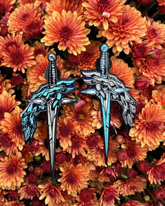 SALE LE 65 Blue Skies and Pain EOT Hand Daggers (2 Pins)